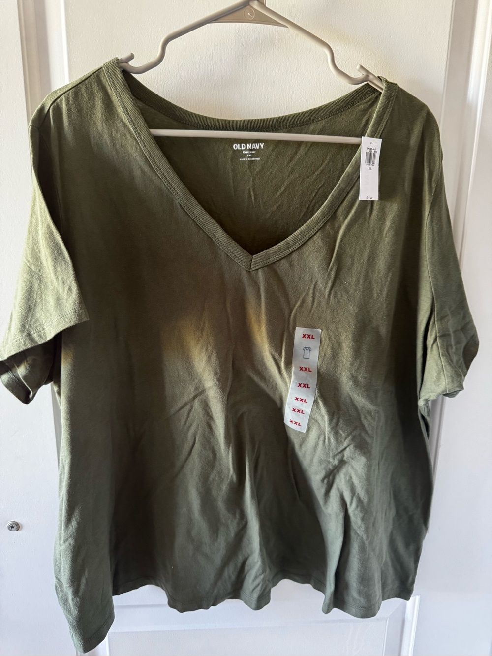 Old Navy Olive Green V-Neck Short Sleeve Tee